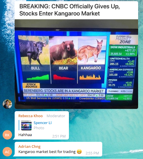 Telegram Signals Kangeroo Market 180620