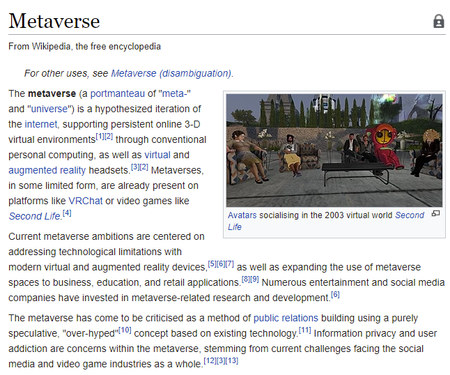 Metaverse - Wikipedia