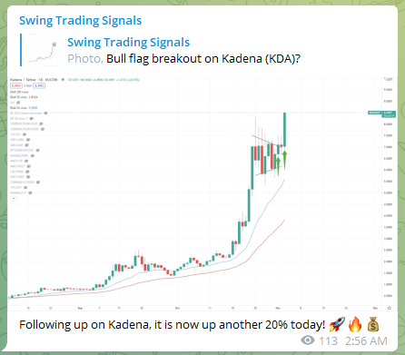 Trading Signals Kadena KDA 091121