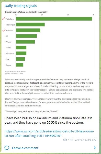 Trading Signals Palladium And Platinum 270222