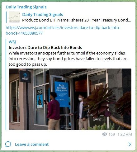 Trading Signals Bond News 220522