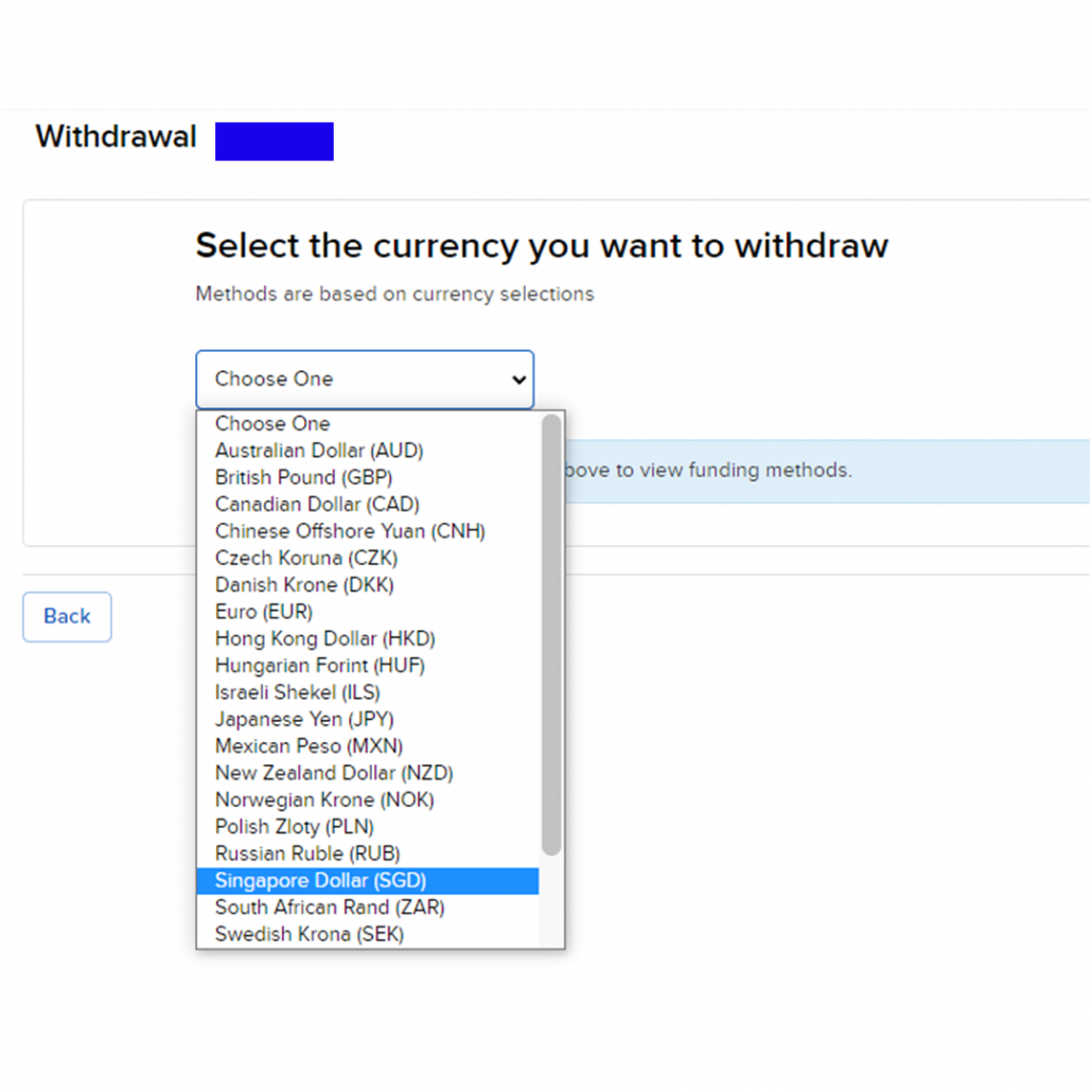 Step 2 How to Withdraw from IBKR fund account