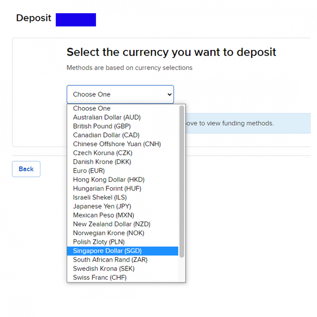 Step 3 How to Deposit into IBKR fund account