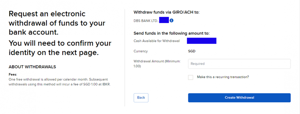 Step 8 How to Withdraw from IBKR fund account