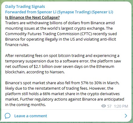 Trading Signals Binance 290323
