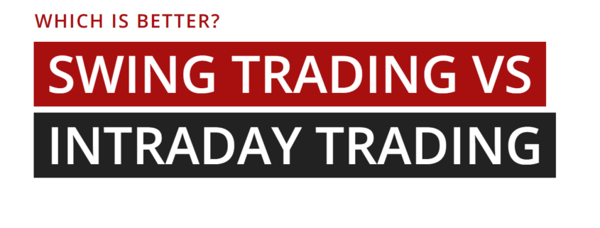 Title card: swing trading vs intraday trading, which is better, Synapse Trading