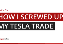 Title card: lessons from how I screwed up my Tesla stock trade, Synapse Trading