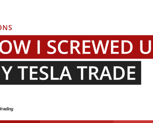 Title card: lessons from how I screwed up my Tesla stock trade, Synapse Trading