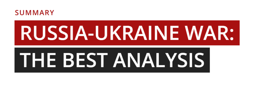 Title card: Russia-Ukraine war summary and best analysis, Synapse Trading