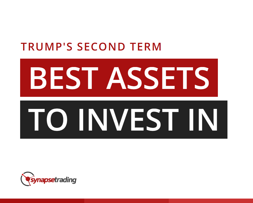 Title card: best assets to invest in during Trump's second term, Synapse Trading