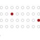 47 circles, 45 grey and 2 red: of 47 setups an AI tool finds, a trader takes 2. Card for the post The 47/2 Problem.