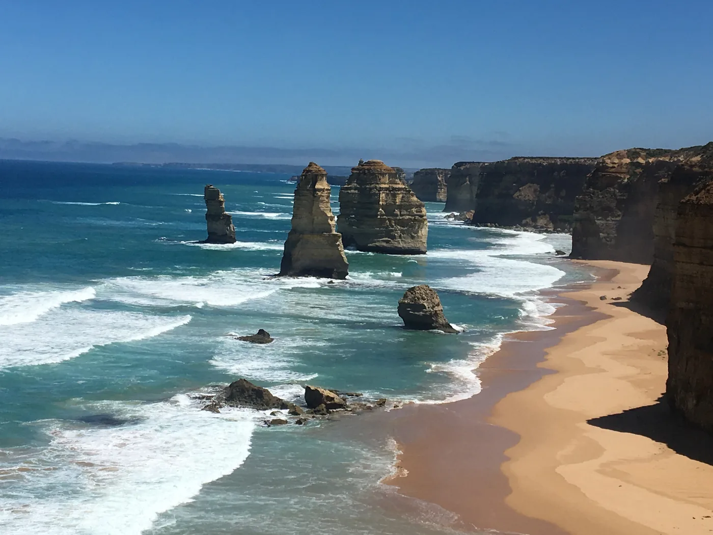The Twelve Apostles and the surf on the Great Ocean Road
