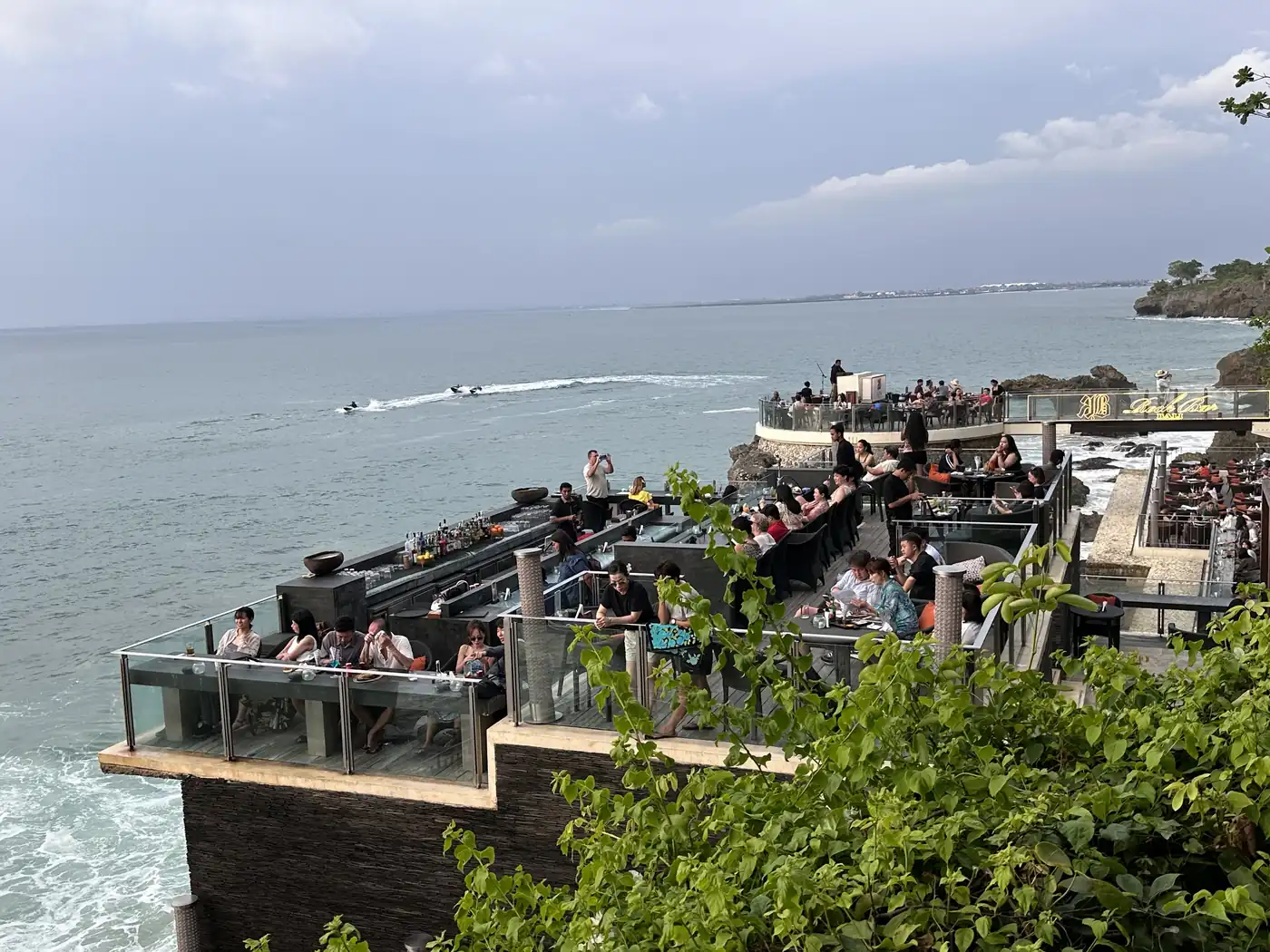 The Rock Bar decks on the Uluwatu cliff