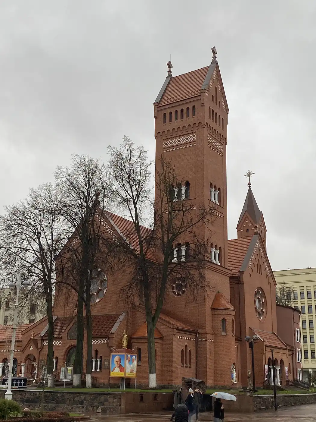 The Red Church of Saints Simon and Helena on Independence Square, Minsk