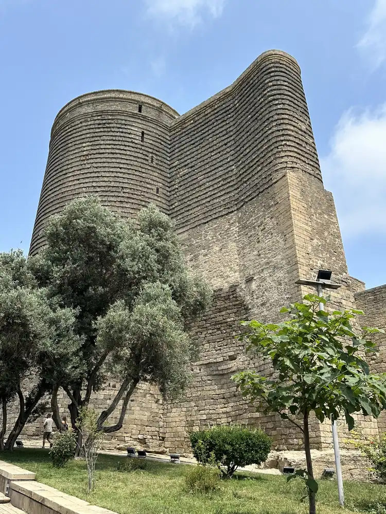 The Maiden Tower in the Old City of Baku