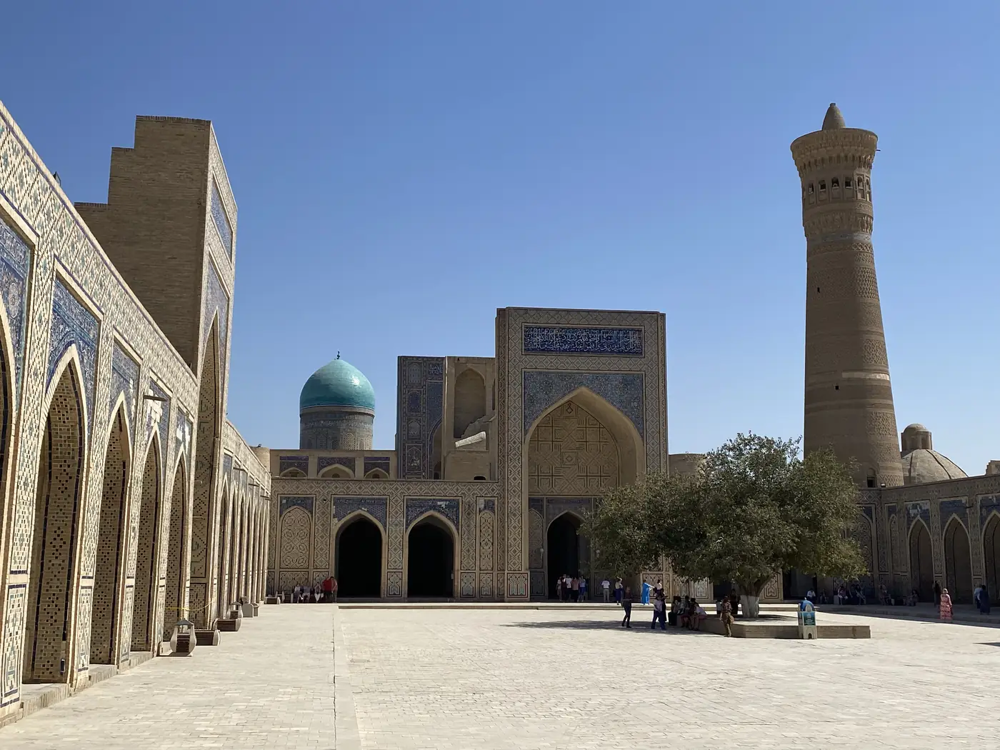 The Po-i-Kalyan square and Kalyan Minaret in Bukhara