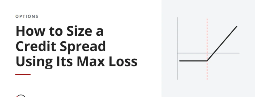 How to Size a Credit Spread Using Its Max Loss