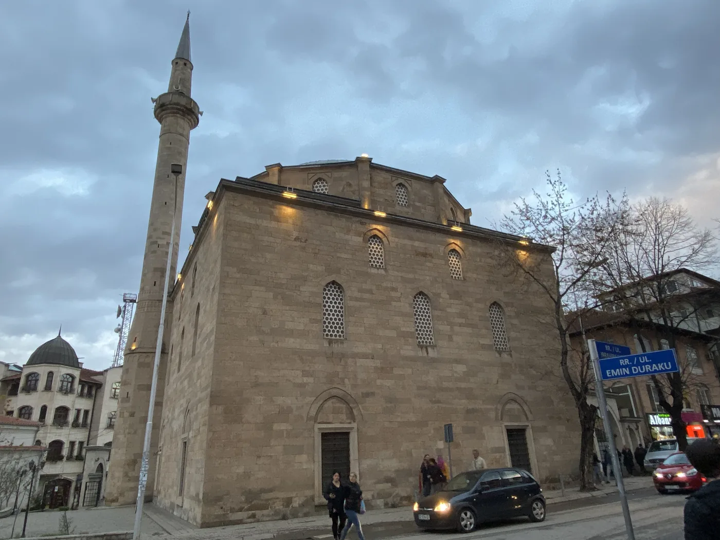 An Ottoman mosque at dusk, Pristina