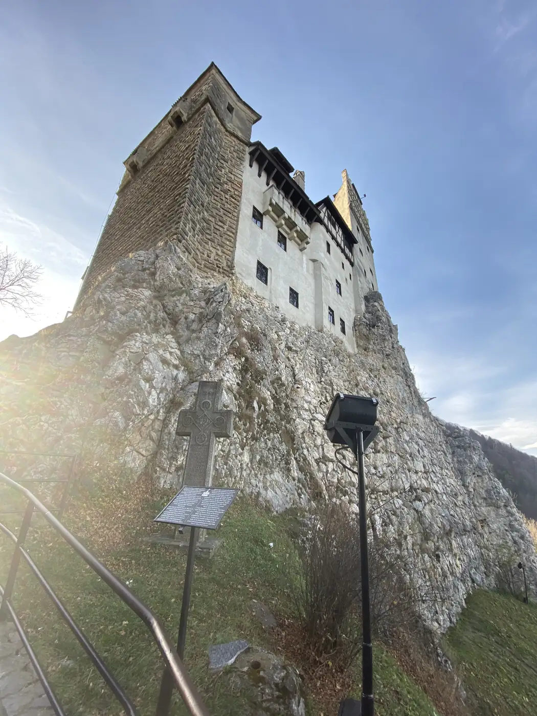 Bran Castle on its rock