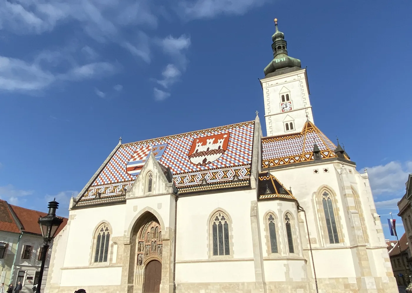 St Mark's Church and its tiled roof, Zagreb