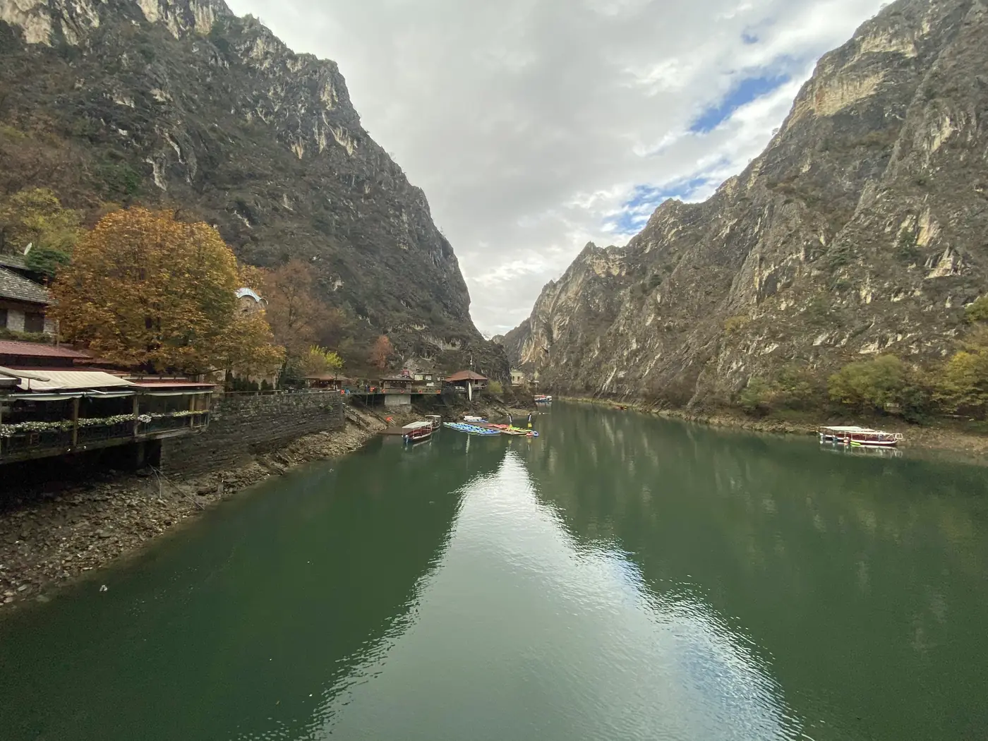 The lake in Matka Canyon