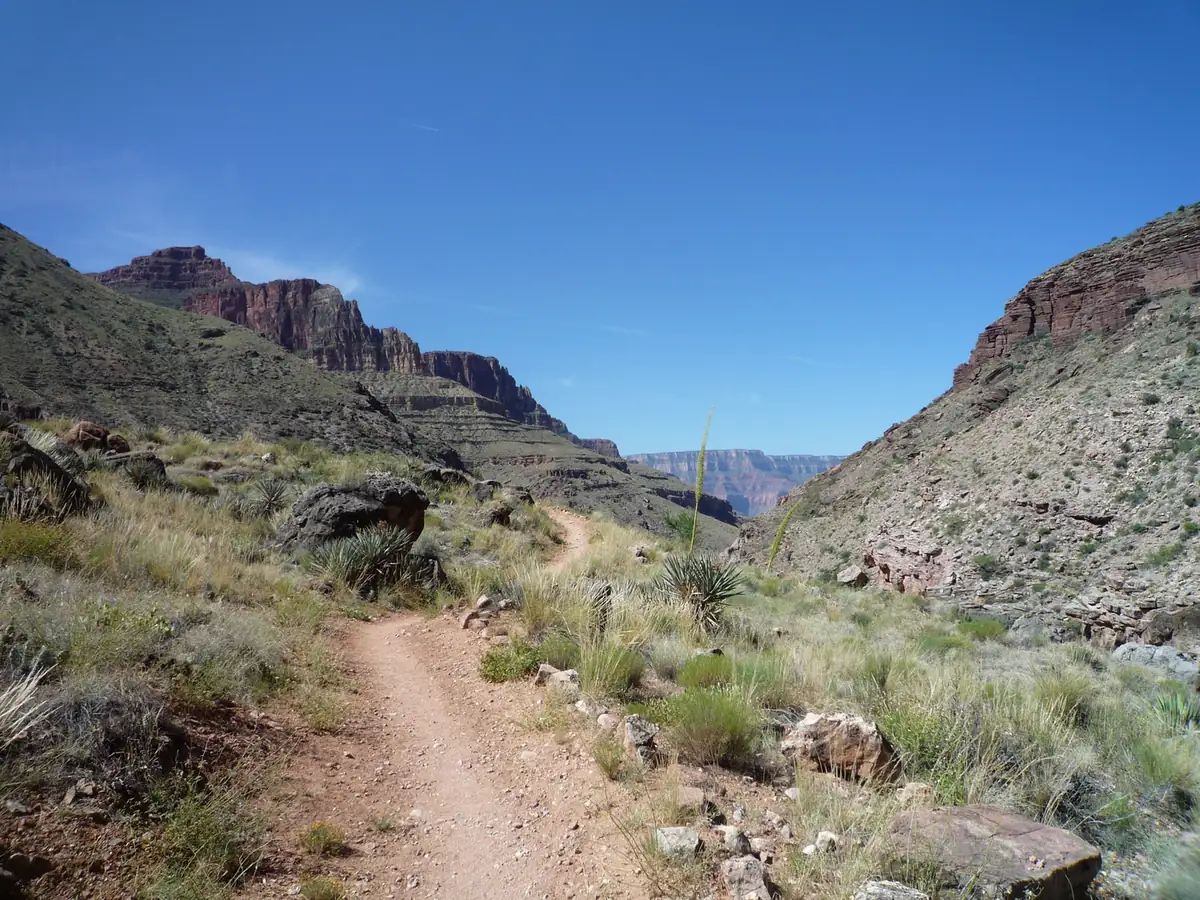 The North Kaibab trail toward Ribbon Falls