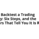 How to Backtest a Trading Strategy: Six Steps, and the Numbers That Tell You It Is Real