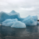 A blue iceberg in Jökulsárlón