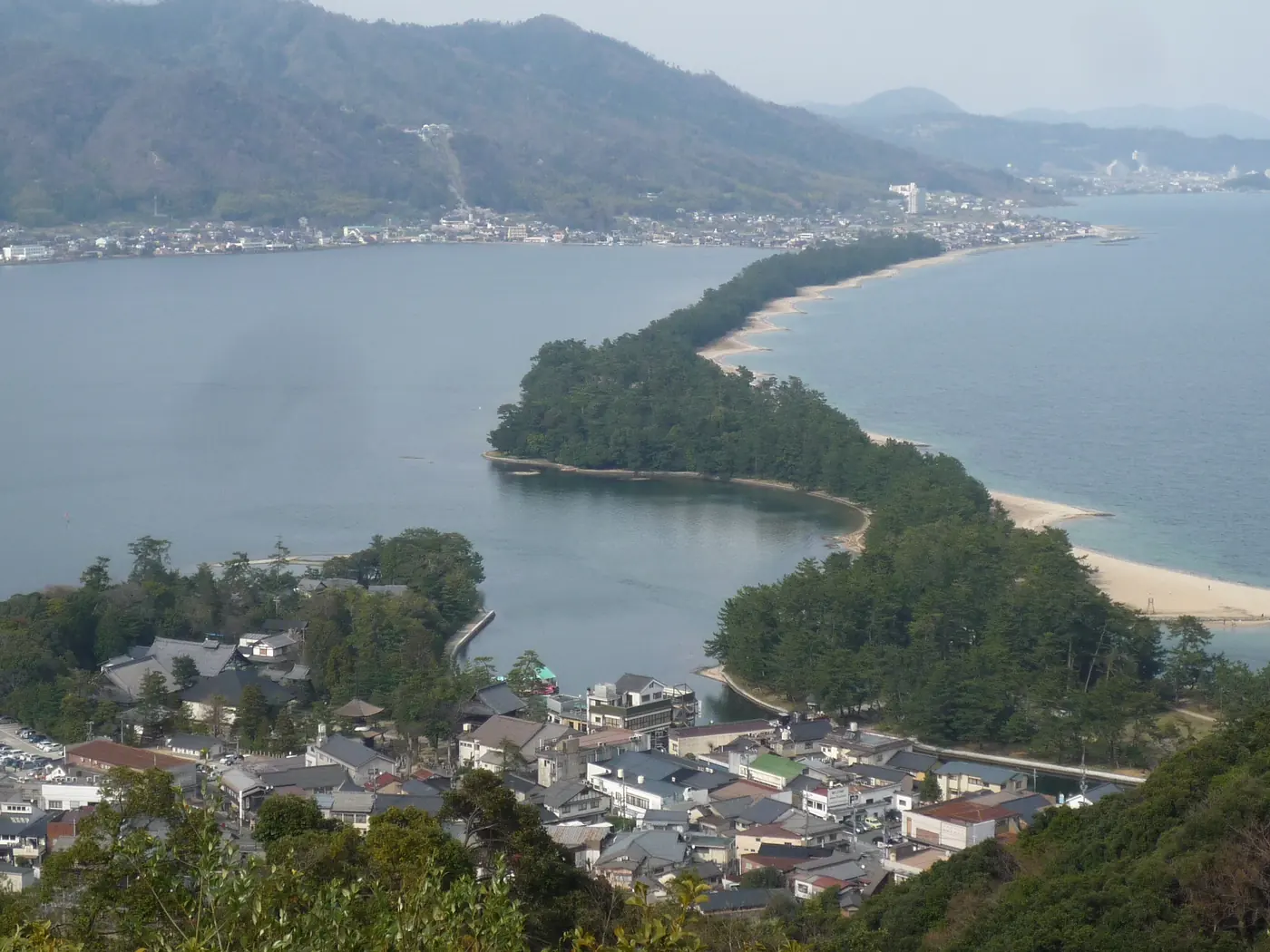 Amanohashidate's pine sandbar from the hill