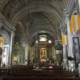San Agustin Church, the nave and the gilded altar