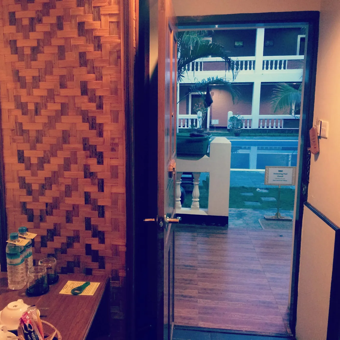 The view from my room to the pool