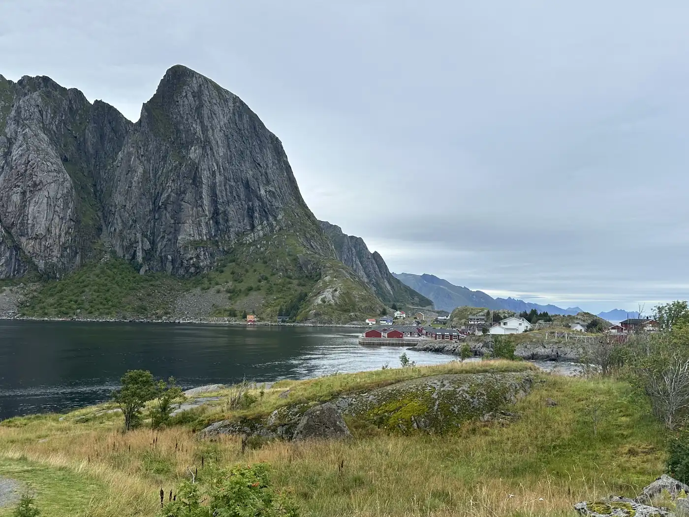 Reine's peak over the fjord, Lofoten