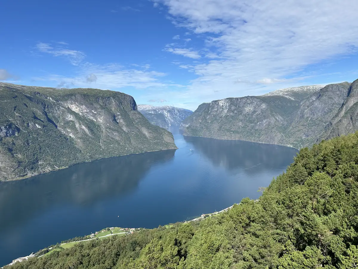 The Aurlandsfjord from Stegastein