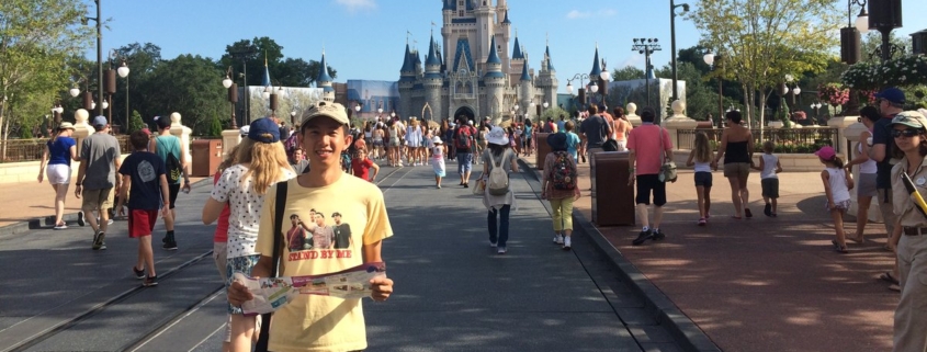Spencer Li at Magic Kingdom in Orlando, Florida, in August 2015