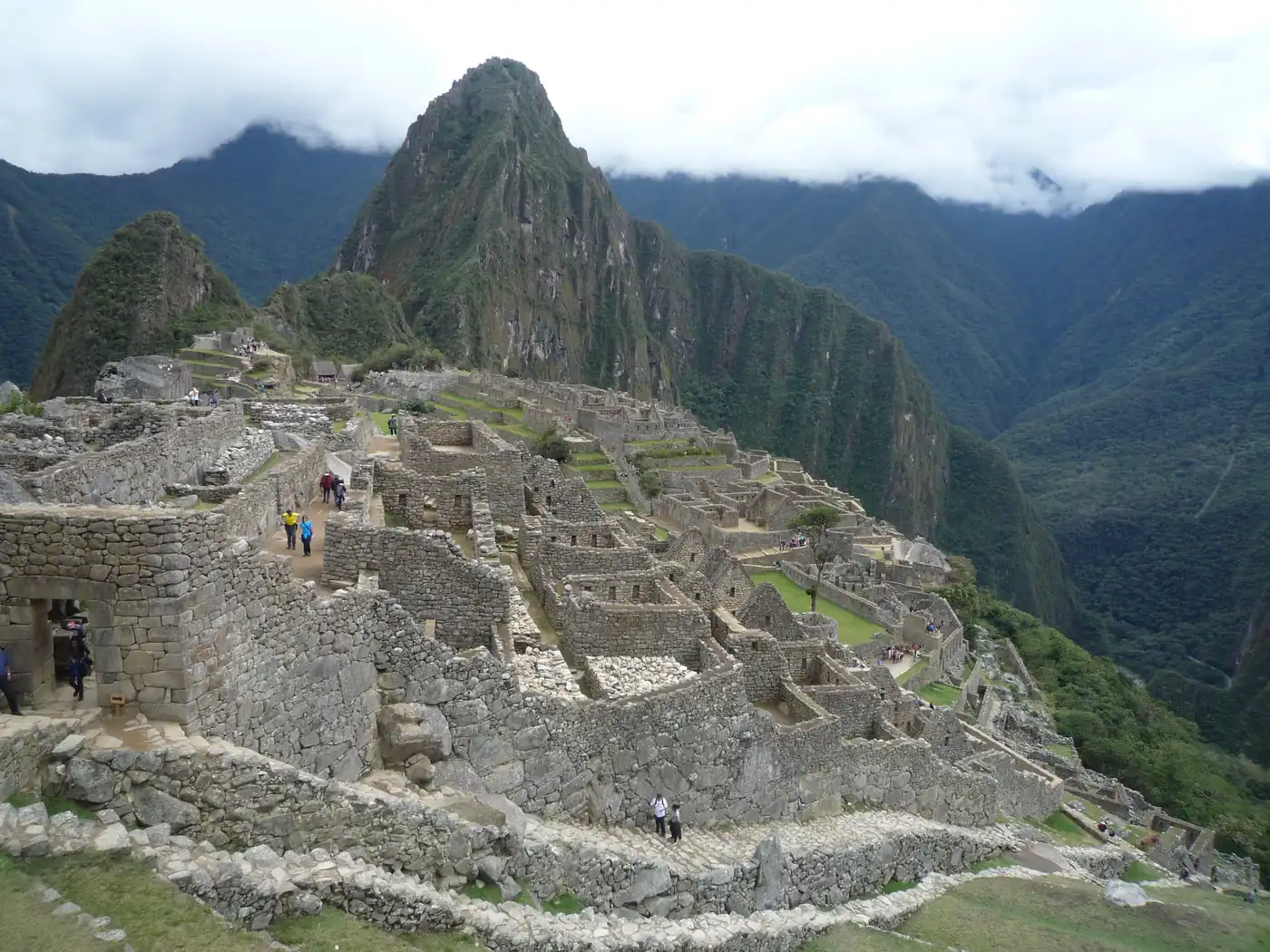 Machu Picchu with Huayna Picchu behind