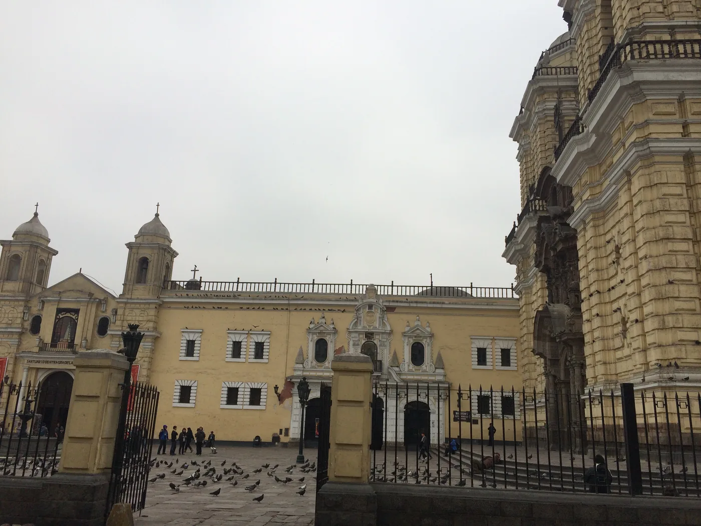 The San Francisco monastery in Lima's old centre