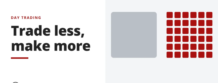 Trade less, make more - day trading