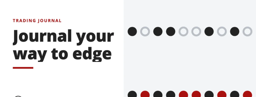 Journal your way to edge - trading journal