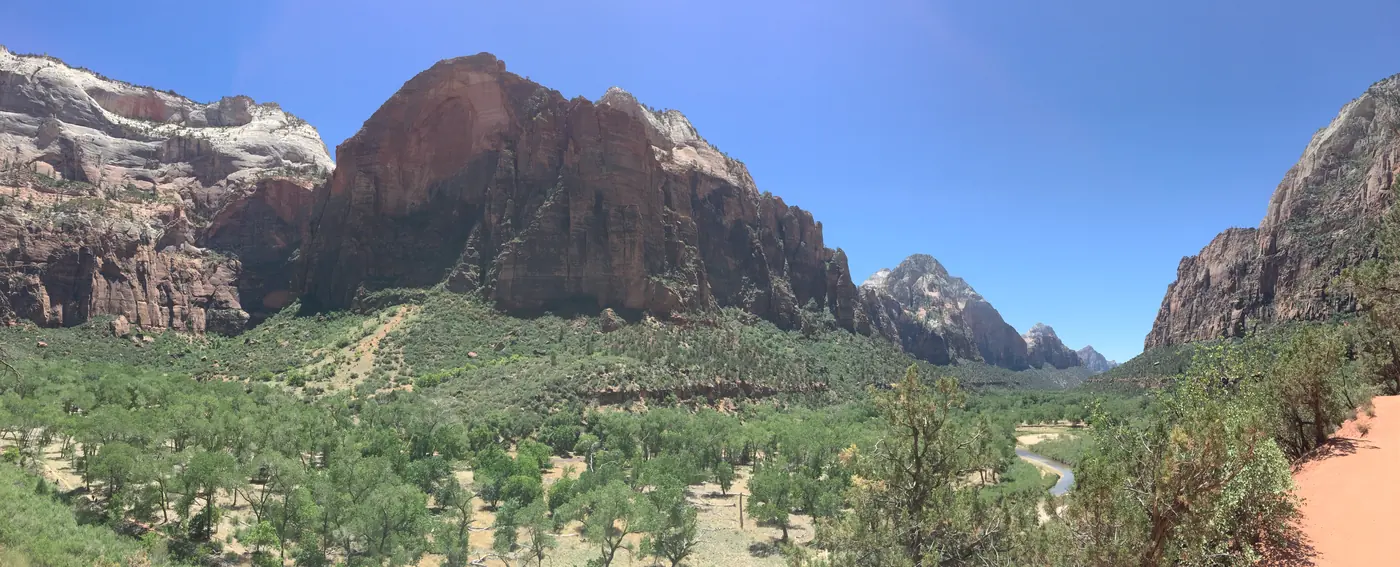 Zion Canyon from the Emerald Pools trail