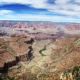 View from the Grand Canyon's South Rim down the Bright Angel Trail, Arizona